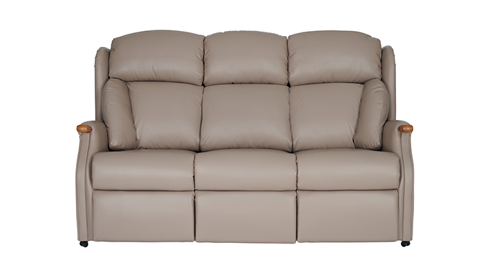 Canterbury Leather 3 Seater Split Fixed Sofa 327