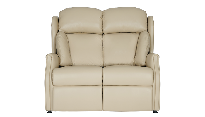 Canterbury Leather 2 Seater Split Fixed Sofa 326